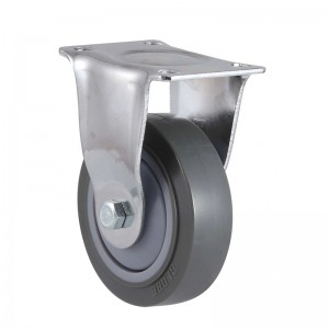 High reputation Industrial Castors 3/4/5/6/8 Inch Thermoplastic Rubber Wheels Casters Grey TPR Casters