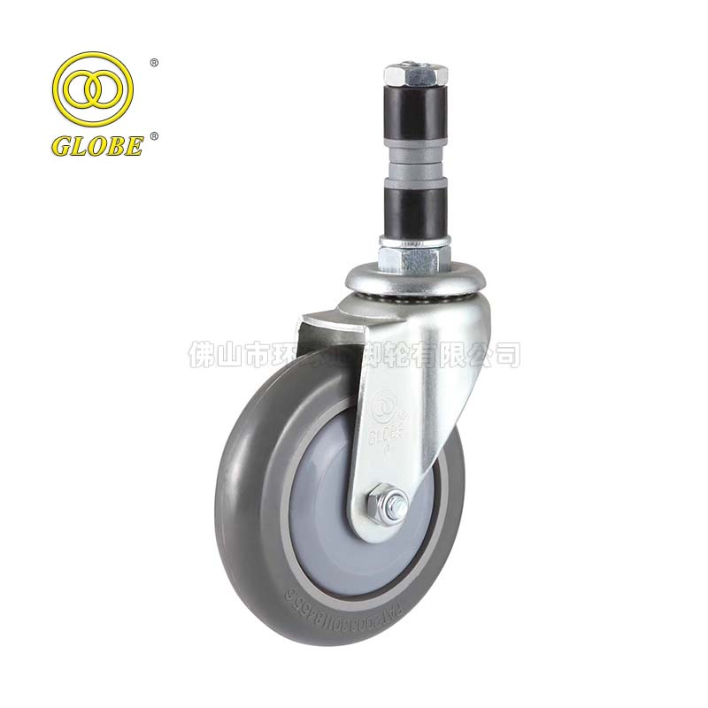 3 Inch Light Duty Super Quiet PU Expanding Stem Casters