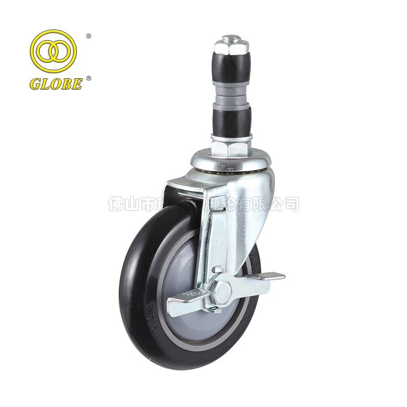 5 Inch Light Duty Premium PU Swivel Casters