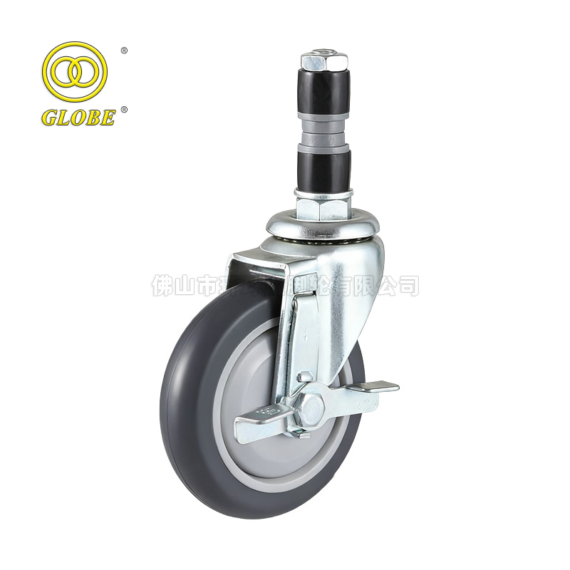 3 Inch Light Duty High Strength Rubber Swivel Casters