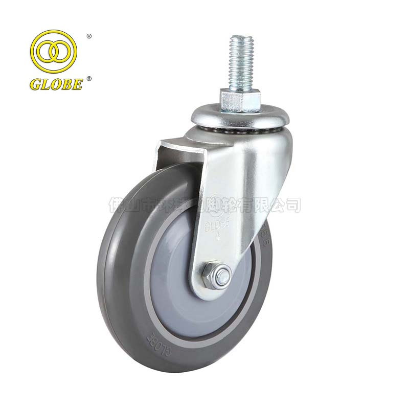 3 Inch Light Duty Super Quiet Polyurethane Threaded Stem Casters