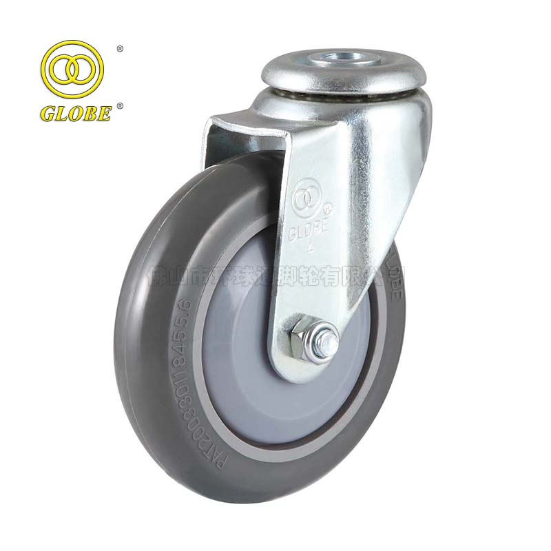 5 Inch Light Duty Super Quiet PU Hollow Pin Swivel Casters