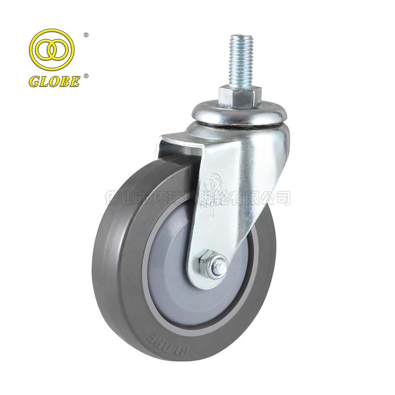 3 Inch Light Duty Super Quiet Polyurethane Threaded Stem Casters