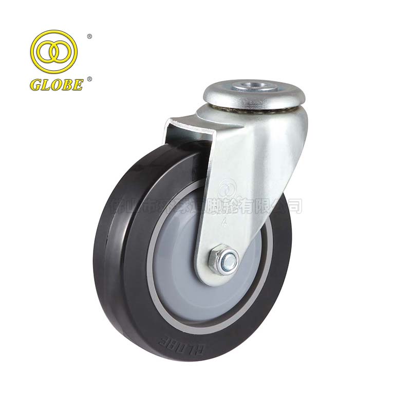 5 Inch Light Duty Premium Polyurethane Bolt Hole Swivel Casters