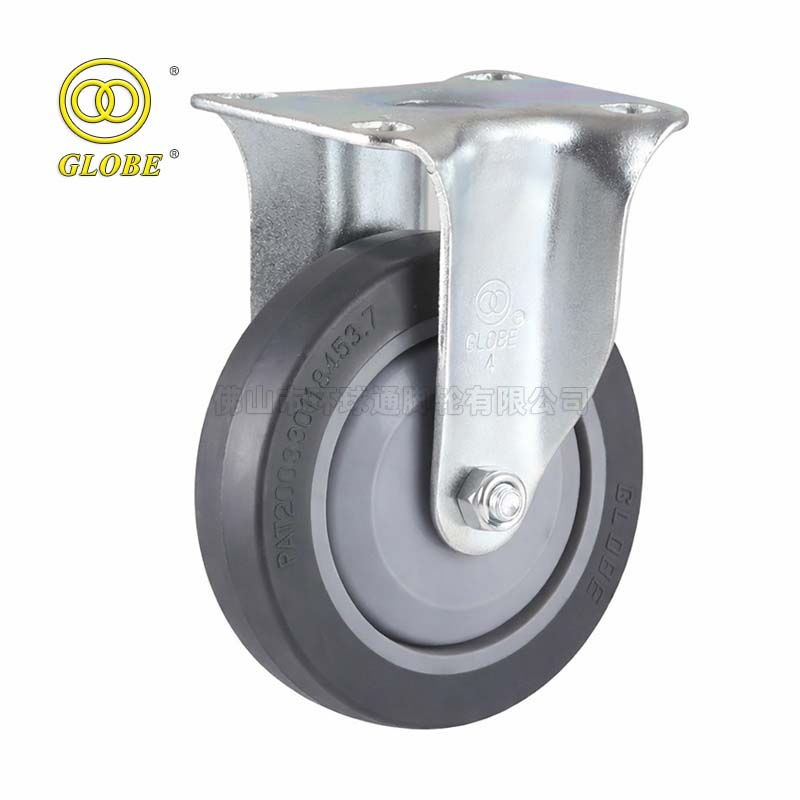 3 Inch Light Duty High-Strength Artificial Rubber Rigid Casters