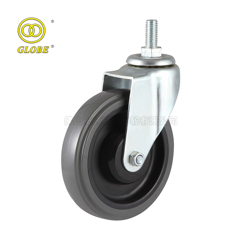 3 Inch Light Duty Super Quiet Polyurethane Threaded Stem Casters