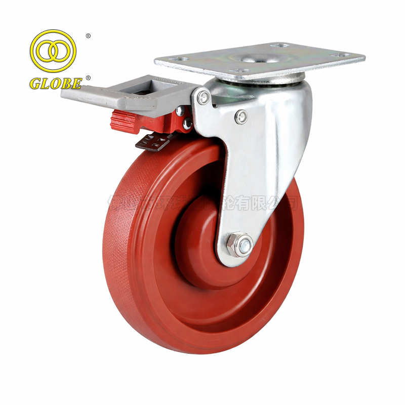 4 Inch Medium Duty Mei Li Swivel Casters with Dual Brake