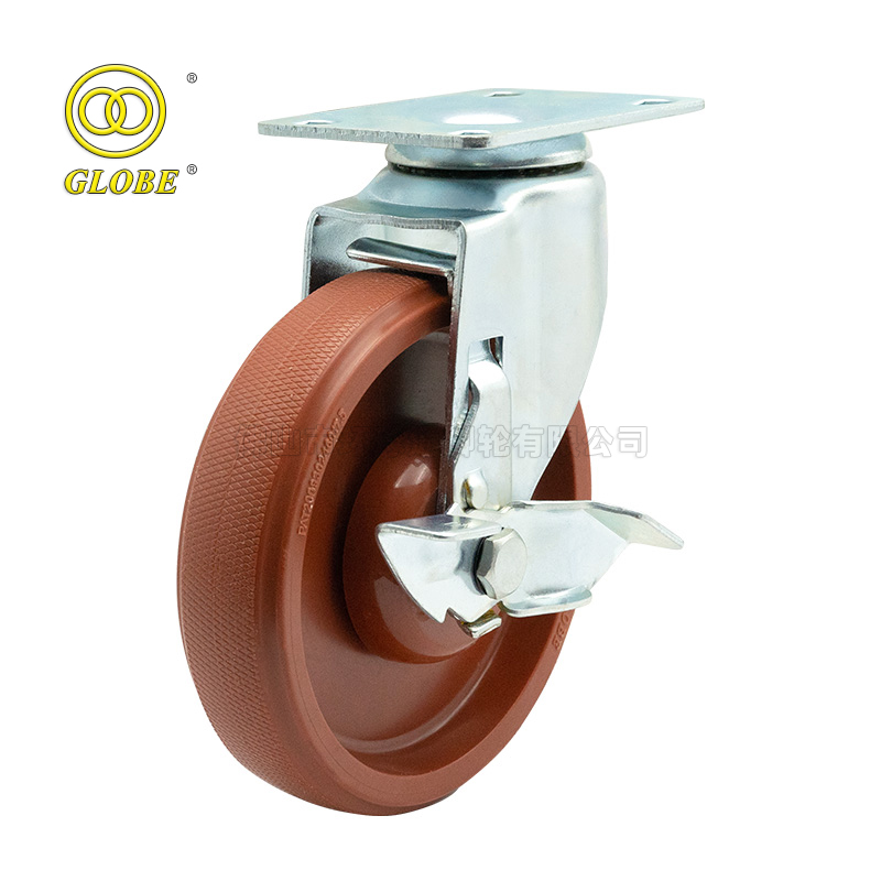 3 Inch Light Duty Mei Li Swivel Casters with Side Brake