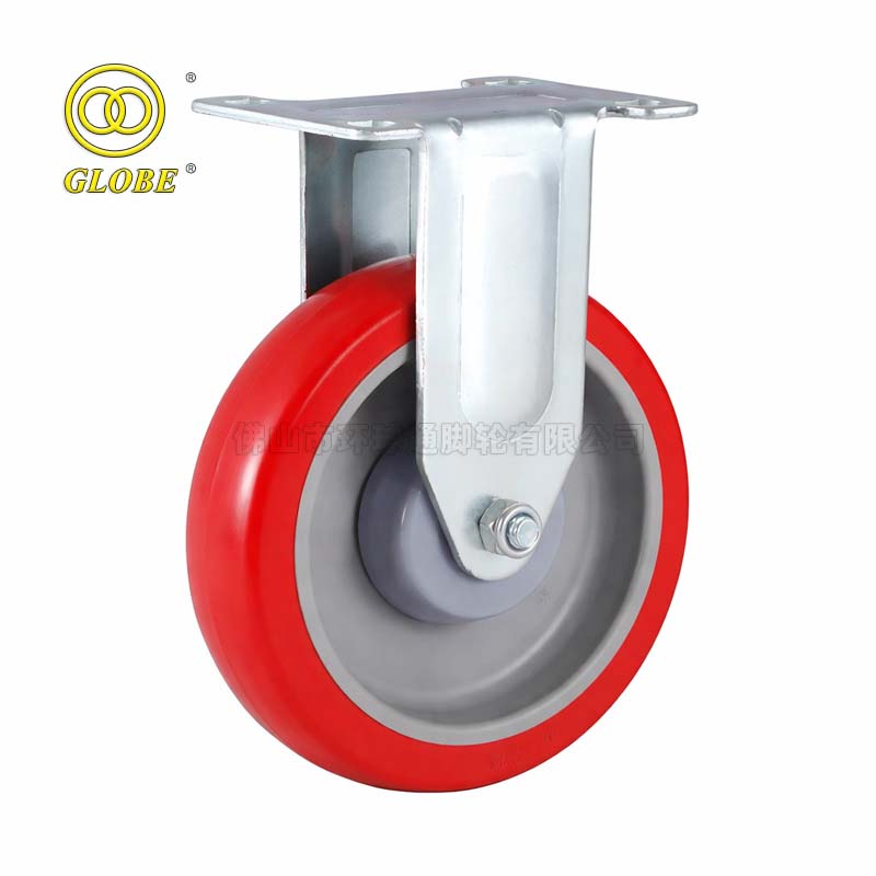 4 Inch Medium Duty Super Quiet Polyurethane Rigid Casters