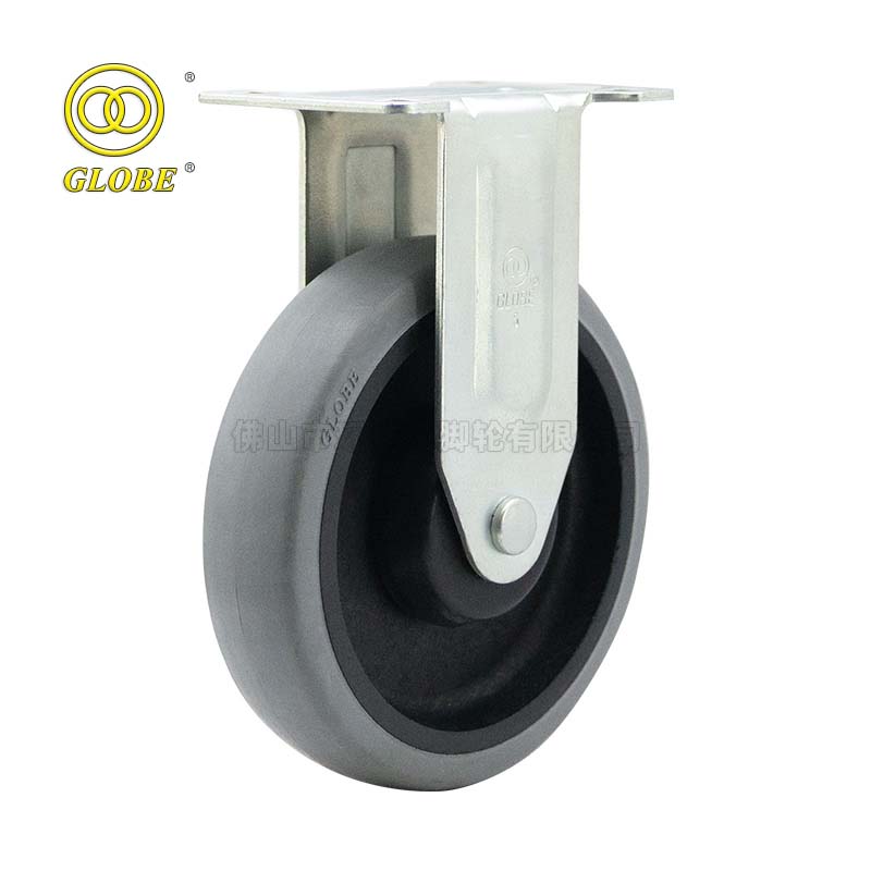 3 Inch Light Duty Conductive Artificial Rubber Rigid Casters