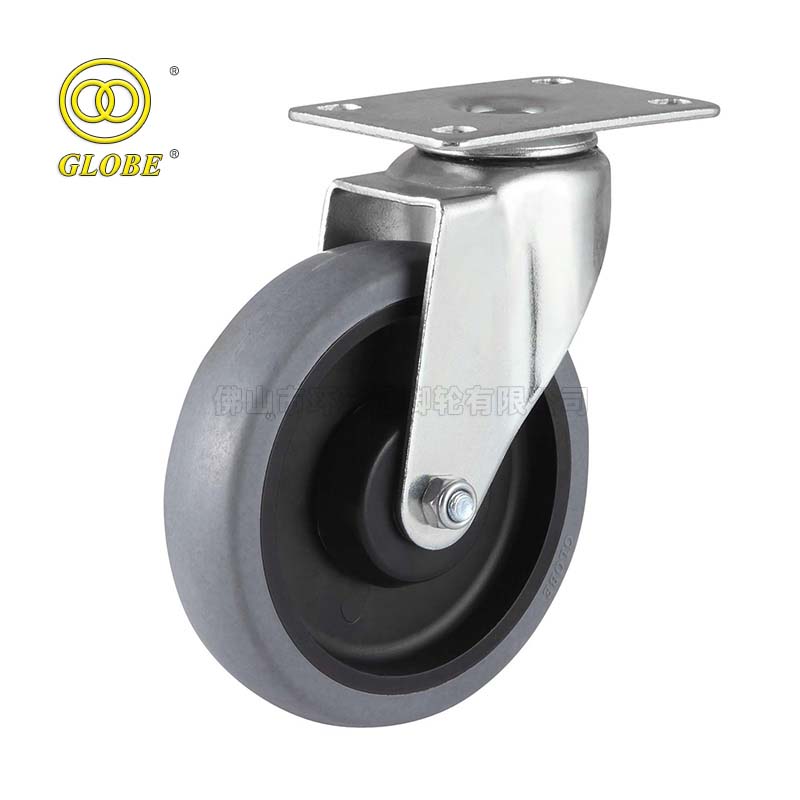 3 Inch Light Duty Conductive Artificial Rubber Swivel Casters