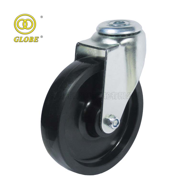 5 Inch Medium Duty PP Polypropylene Bolt Hole Swivel Casters