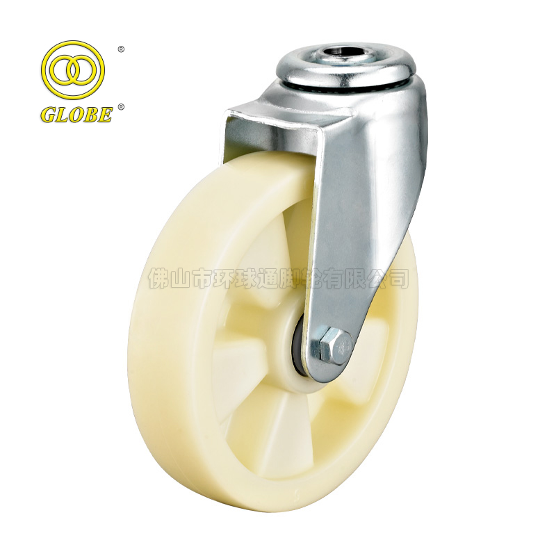 3 Inch Medium Duty Nylon Bolt Hole Swivel Casters