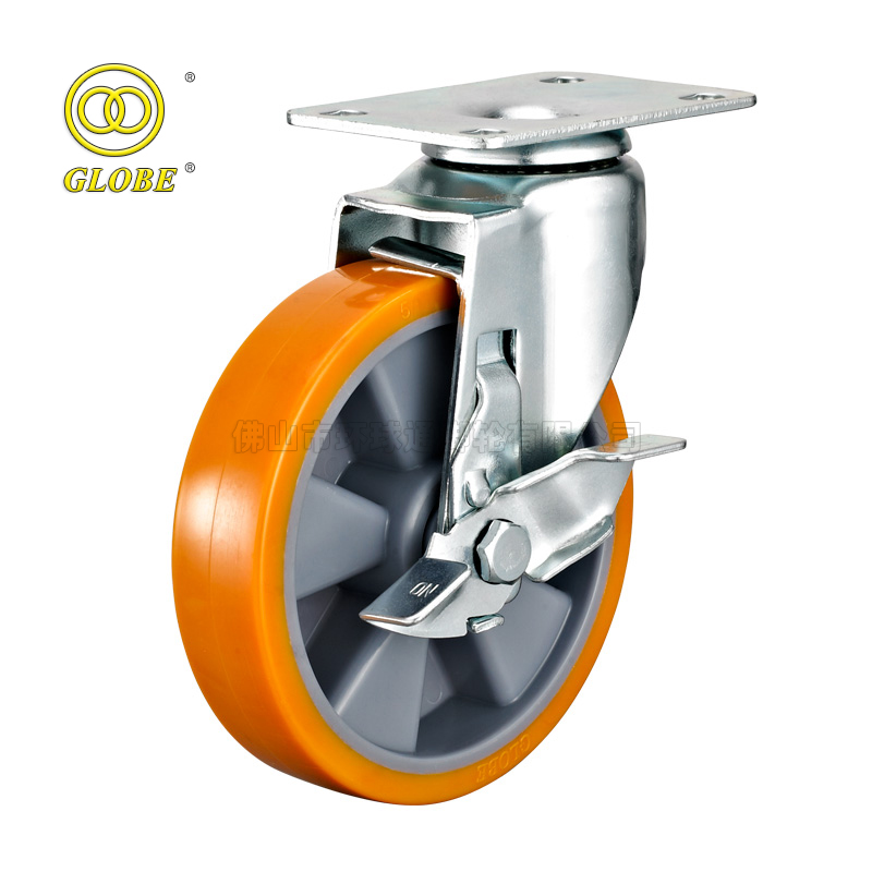 3 Inch Medium Duty Chaoda Caster Swivel Casters with Side Brake