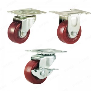 ED4 SERIES -Top plate type – Swivel/Rigid PP/PU Wheel Casters