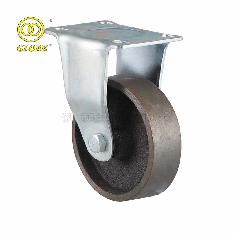 5 Inch Medium Duty Cast Iron Rigid Casters
