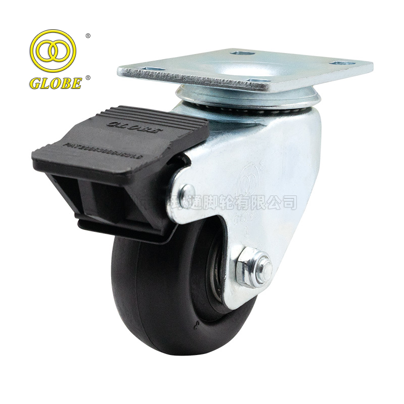 5 Inch Medium Duty High-Heat Resistant Swivel Casters with Dual Brake