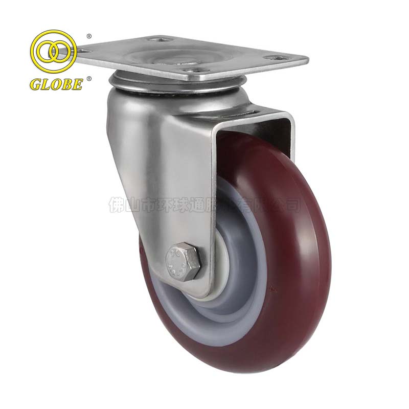 2 1/2 Inch Medium Duty Super Polyurethane Swivel Casters