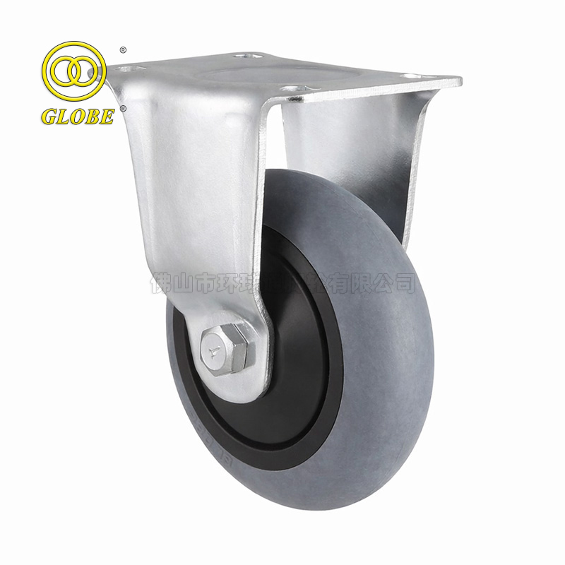 3 1/2 Inch Medium Duty Conductive Artificial Rubber Rigid Casters