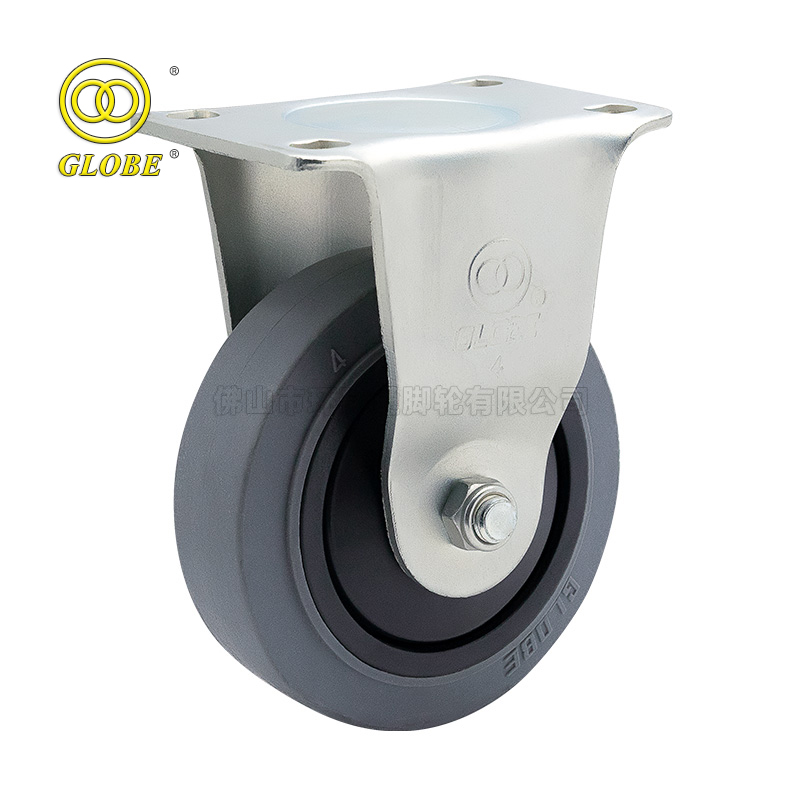 3 Inch Medium Duty Conductive Artificial Rubber Rigid Casters