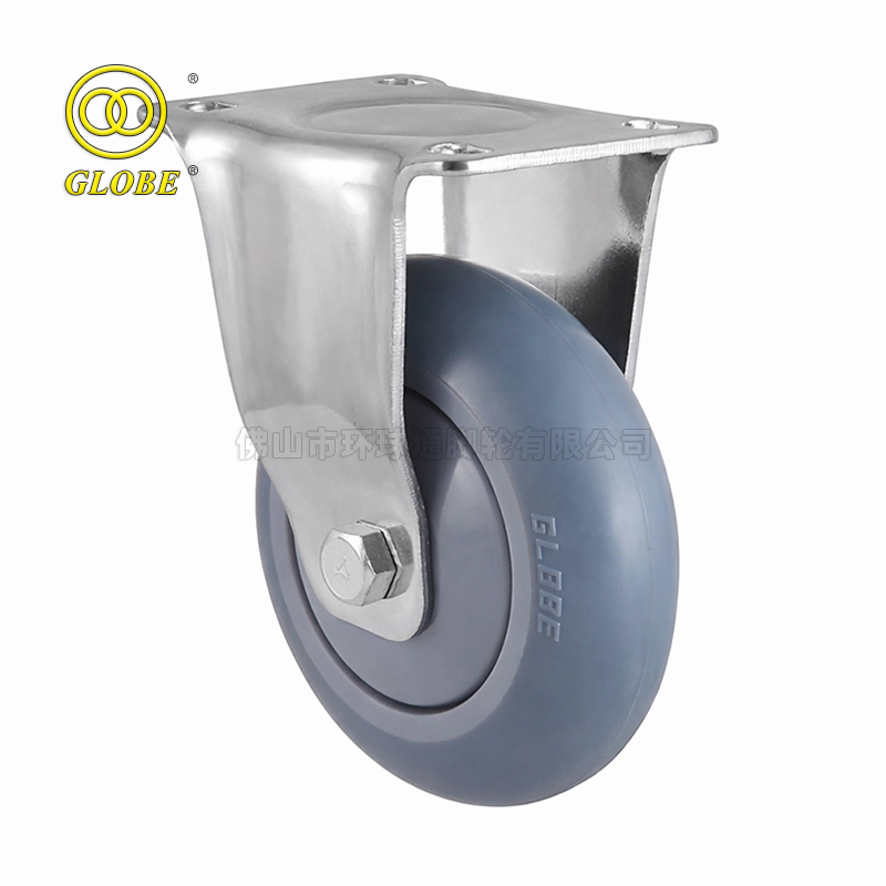 4 Inch Medium Duty High-Strength Artificial Rubber Rigid Casters