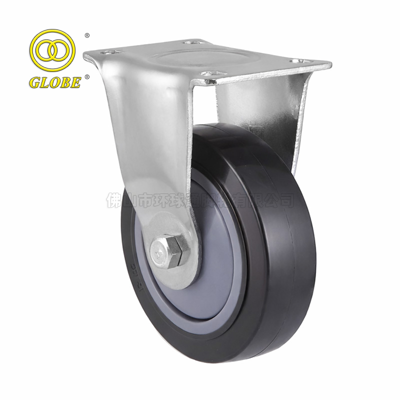 5 Inch Medium Duty Premium Polyurethane Rigid Casters