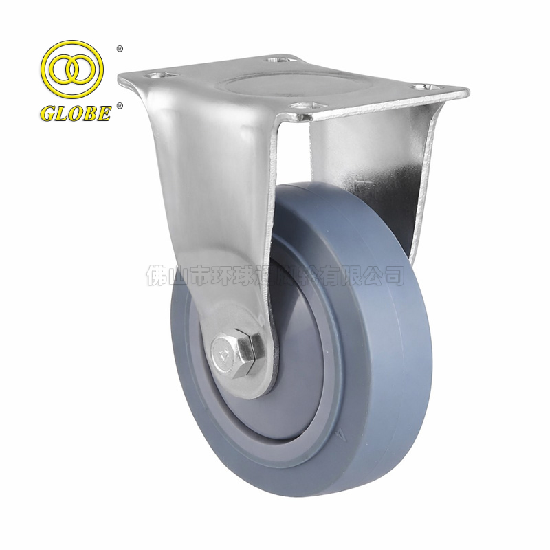 3 1/2 Inch Medium Duty High-Strength Artificial Rubber Rigid Casters