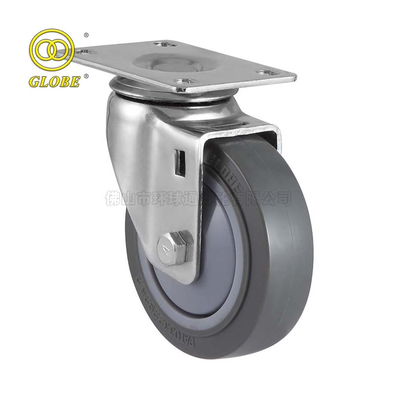 5 Inch Medium Duty Super Quiet Polyurethane Swivel Casters