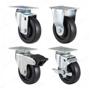 EF2 SERIES – Top plate type – Conductive Rubber Castor – Zinc Plating