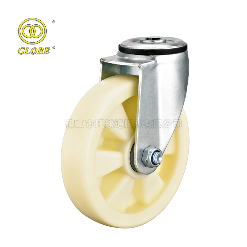 6 Inch Heavy Duty Nylon Bolt Hole Swivel Casters