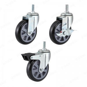 EG1 SERIES – Threaded stem type – Polyurethane Caster – Zinc Plating