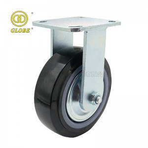 8 Inch Heavy Duty Premium Polyurethane Rigid Casters