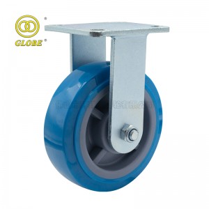 8 Inch Heavy Duty High-Strength Polyurethane Rigid Casters
