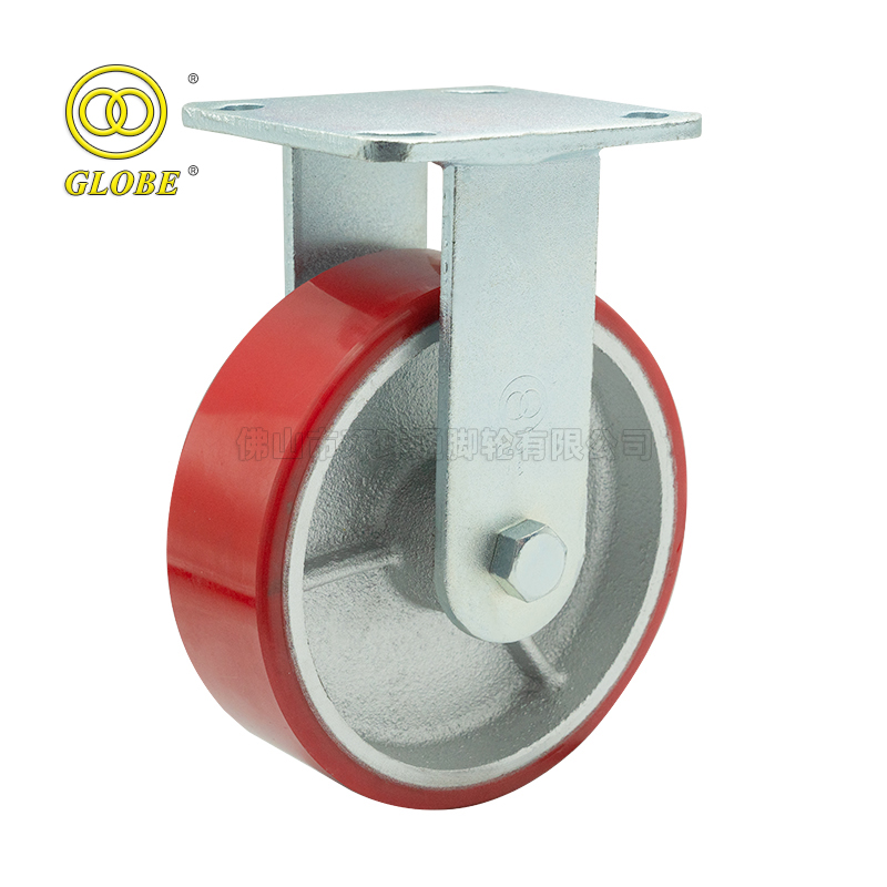 5 Inch Heavy Duty Iron Core Polyurethane Rigid Casters