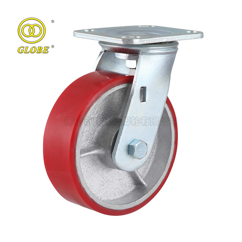 4 Inch Heavy Duty Iron Core Polyurethane Swivel Casters