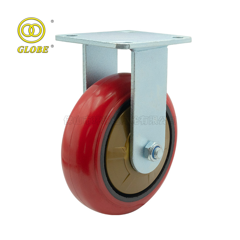 4 Inch Light Duty Iron Core PU Rigid Casters
