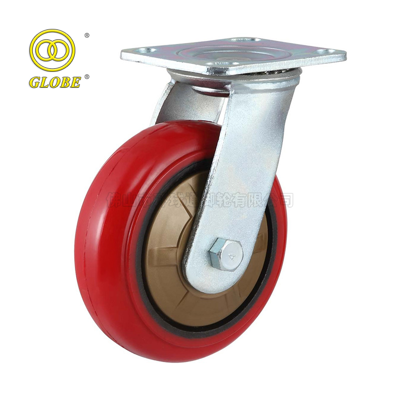 4 Inch Light Duty Iron Core PU Swivel Casters