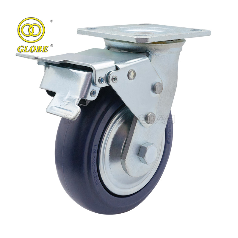 8 Inch Heavy Duty Endurance Swivel Casters with Dual Brake