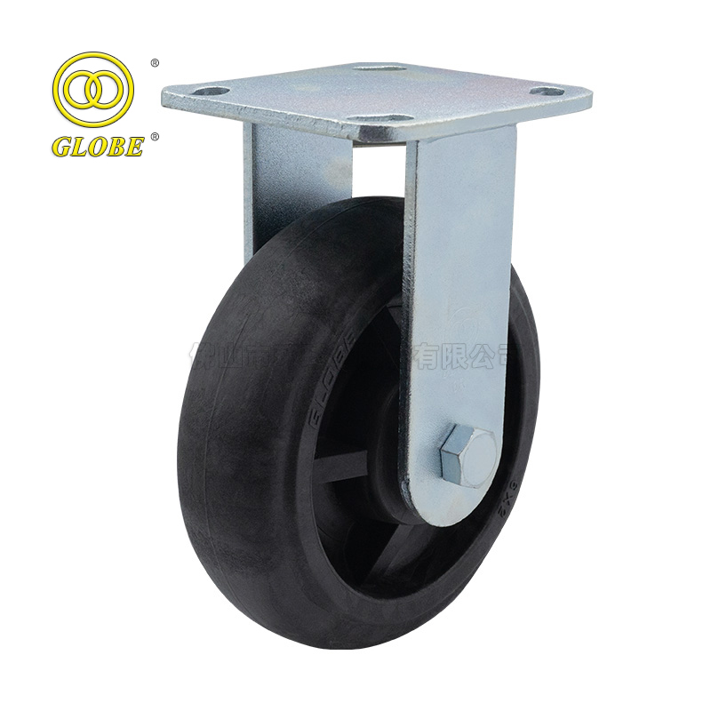 8 Inch Light Duty High Temp Nylon Rigid Casters