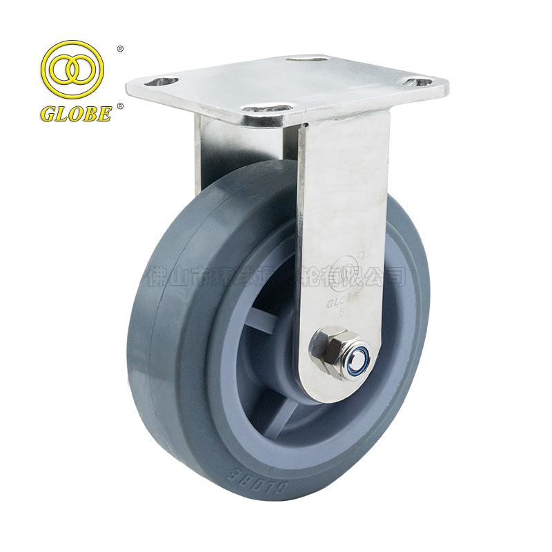 6 Inch Heavy Duty High-Strength Artificial Rubber Rigid Casters