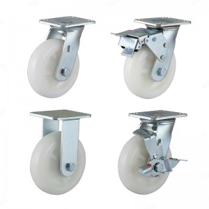 EH20 SERIES – Top plate type – Swivel/Rigid Nylon/PU Caster Wheel – Zinc Plating