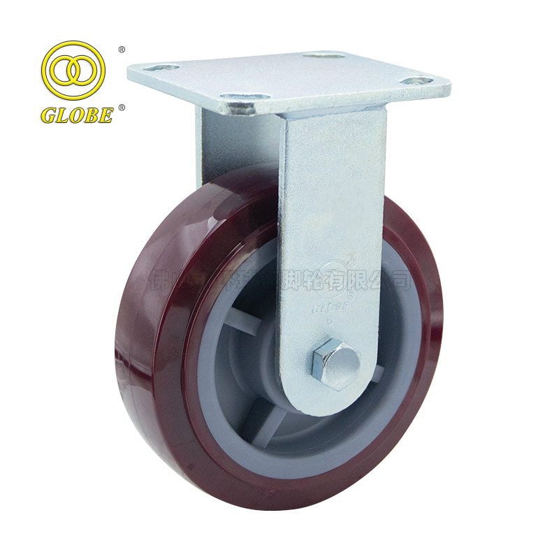 6 Inch Heavy Duty Super Polyurethane Rigid Casters