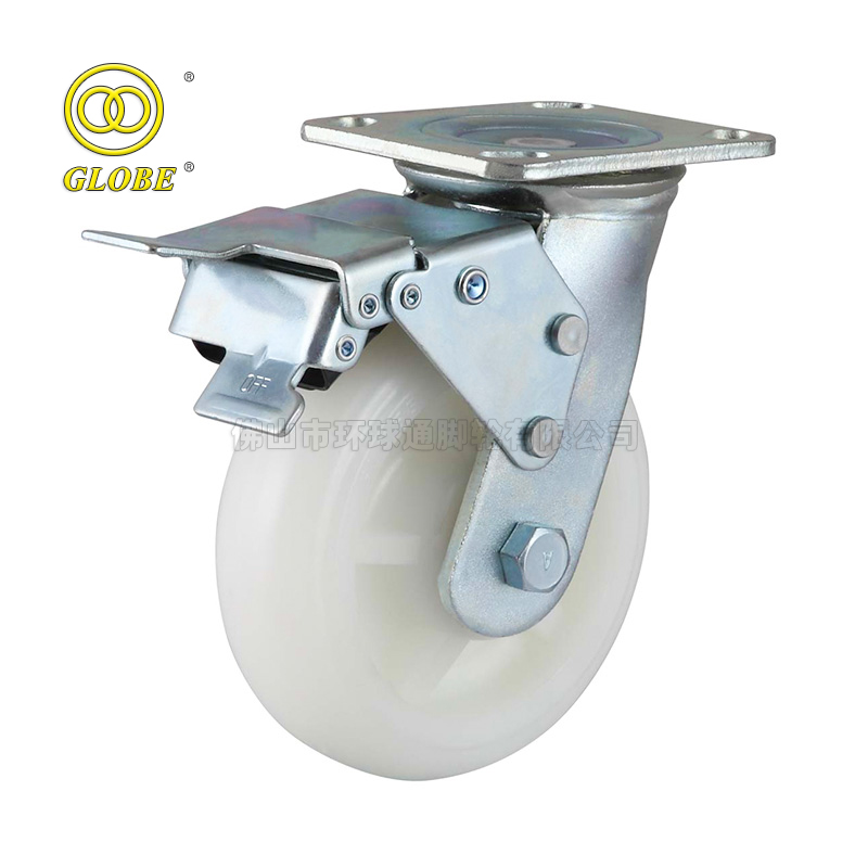 5 Inch Heavy Duty Endurance Swivel Casters with Dual Brake