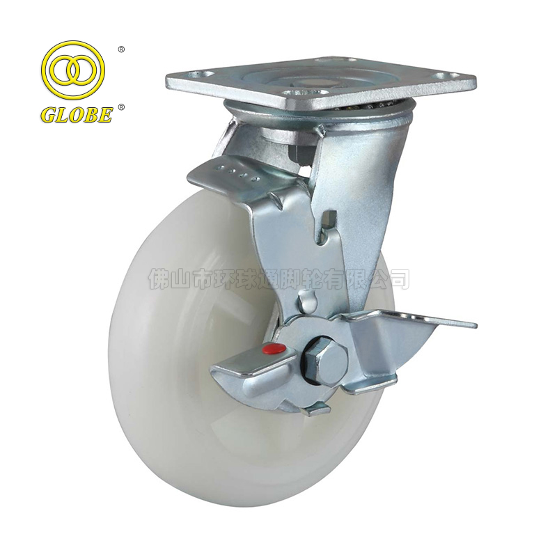 5 Inch Heavy Duty Endurance Swivel Casters with Side Brake