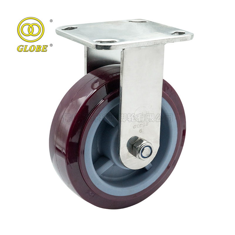 6 Inch Heavy Duty Super Polyurethane Rigid Casters
