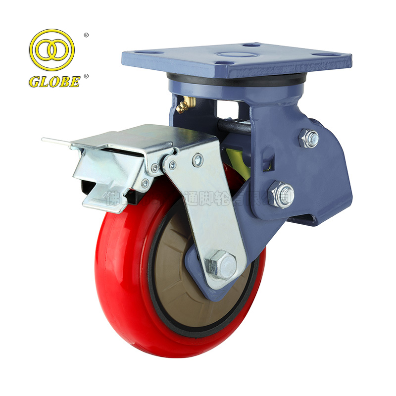 6 Inch Light Duty Iron Core PU Swivel Casters