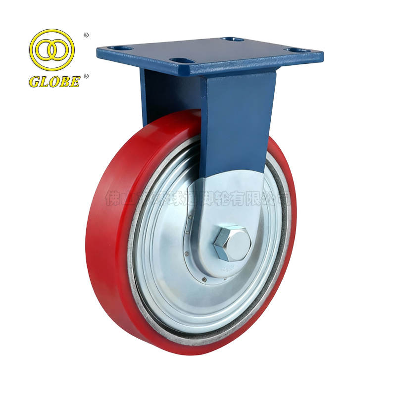 6 Inch Heavy Duty Iron Core Polyurethane Rigid Casters