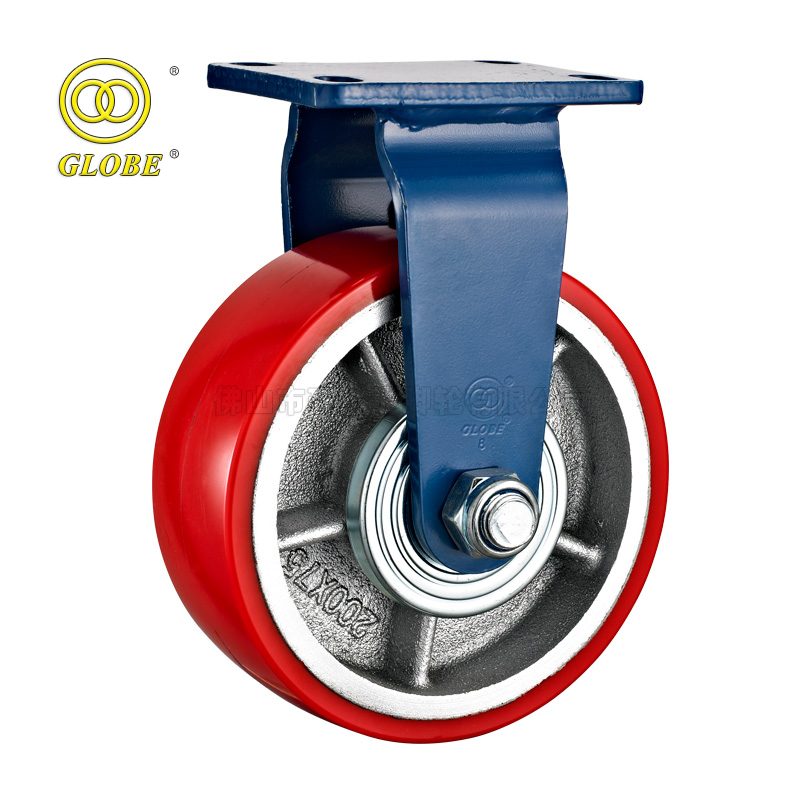 4 Inch Iron Core Polyurethane Rigid Casters