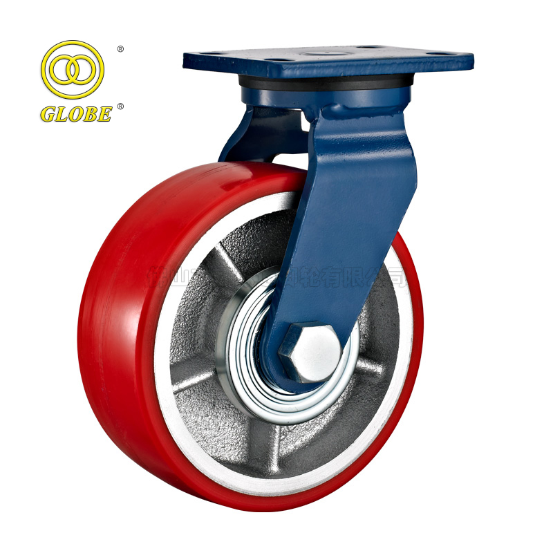 4 Inch Iron Core Polyurethane Swivel Casters