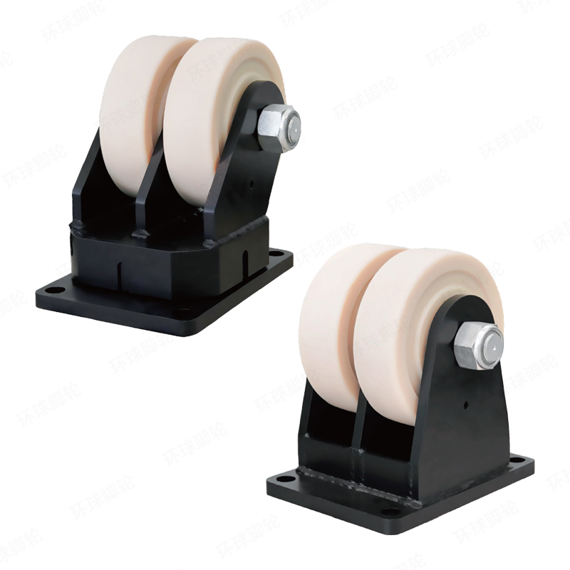 M2 SERIES – Top plate type – Swivel/Rigid Super Load Bearing Caster – Black Oxide Coating
